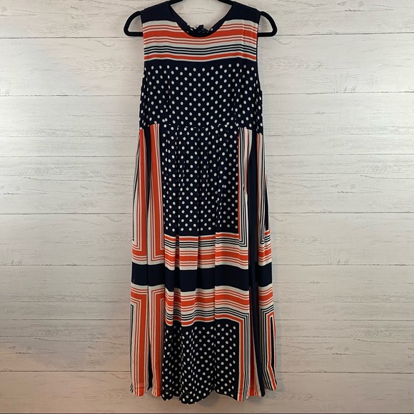 ASOS Maternity Dresses & Skirts - Asos Materinity Orange and Blue Pleated Dress